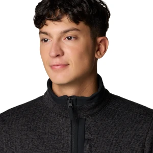 Sweater Columbia Weather Full Zip Black Heather 4
