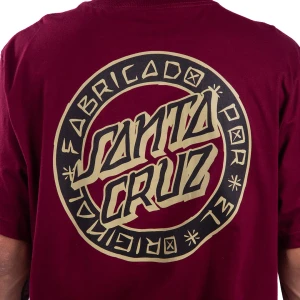 Camiseta Santa Cruz Loco Dot Vinho 3