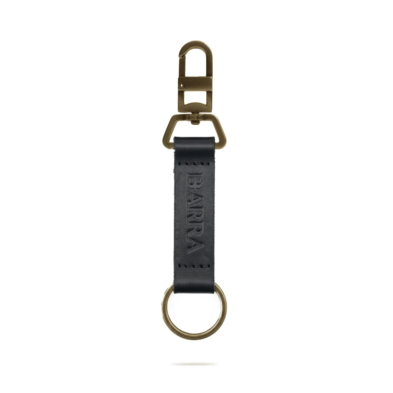 CHAVEIRO BARRA COURO LOGO PRETO 026