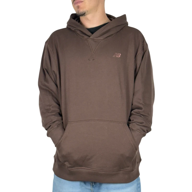 Moletom New Balance Athletics Small Logo Brown