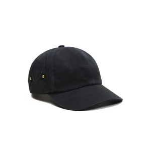 Boné Barra 6 Panel Logo Preto Estonado 1