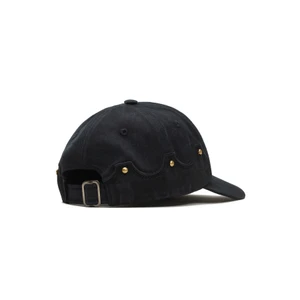 Boné Barra 6 Panel Logo Preto Estonado 3