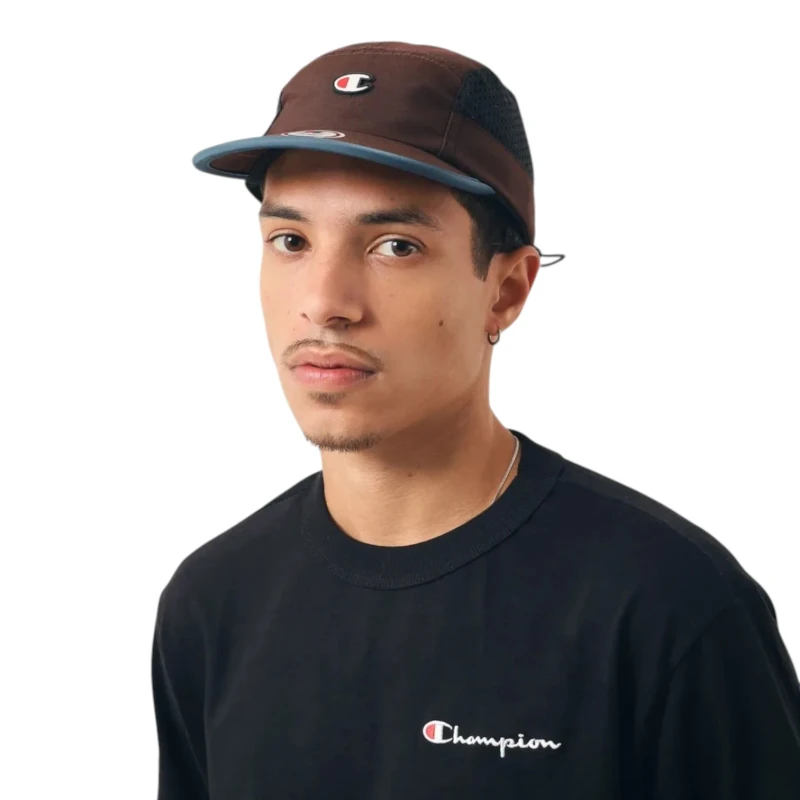 Boné Champion 5 Panel Mesh C Chocolate