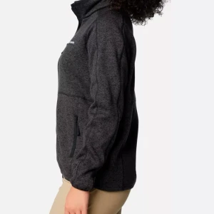 Jaqueta Columbia Feminina Sweater Full Zip 2 Black Htr 3