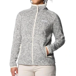 Jaqueta Columbia Feminina Sweater Full Zip 2 Chalk Htr 1
