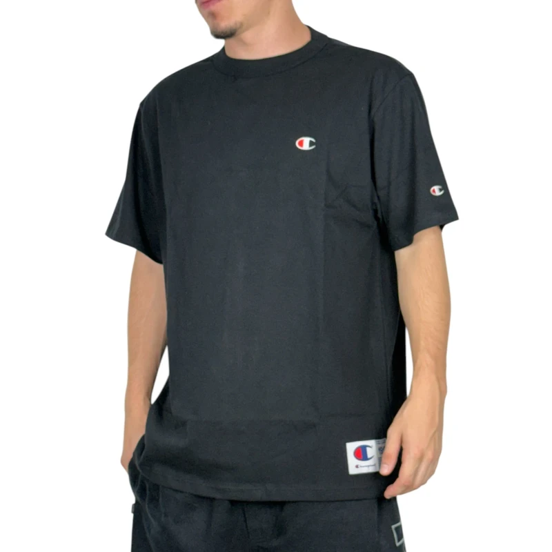 CAMISETA CHAMPION LIFE LOGO C EMB BLACK