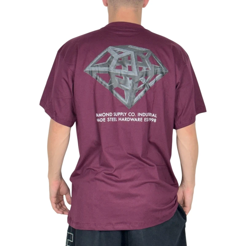 CAMISETA DIAMOND STONE CUT INDUSTRIAL WINE
