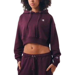 Moletom Champion Feminino Cropped Logo Purple 1