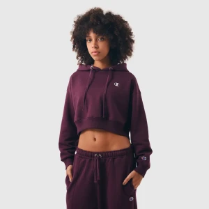 Moletom Champion Feminino Cropped Logo Purple 3