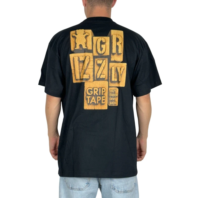 CAMISETA GRIZZLY WOODWORK BLACK