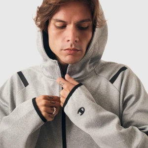 Moletom Champion Zip Scuba Reflective C Logo Gray 5