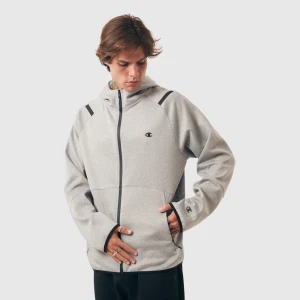 Moletom Champion Zip Scuba Reflective C Logo Gray 3