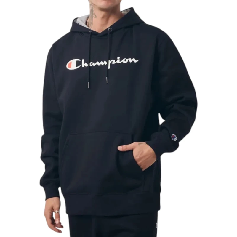Moletom Champion Logo Script Ink Black