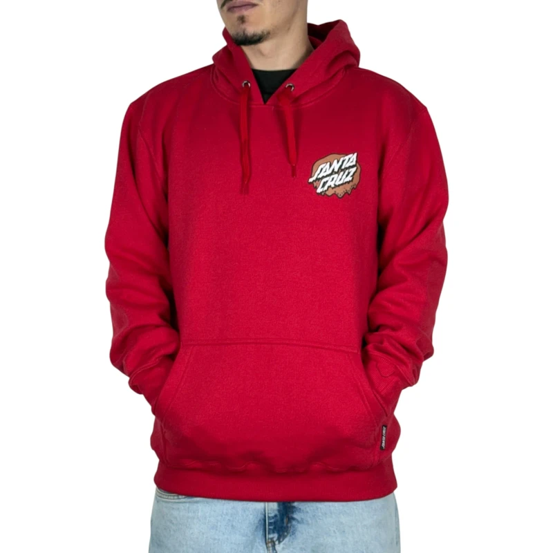 MOLETOM SANTA CRUZ SCREAMING SLIME VERMELHO