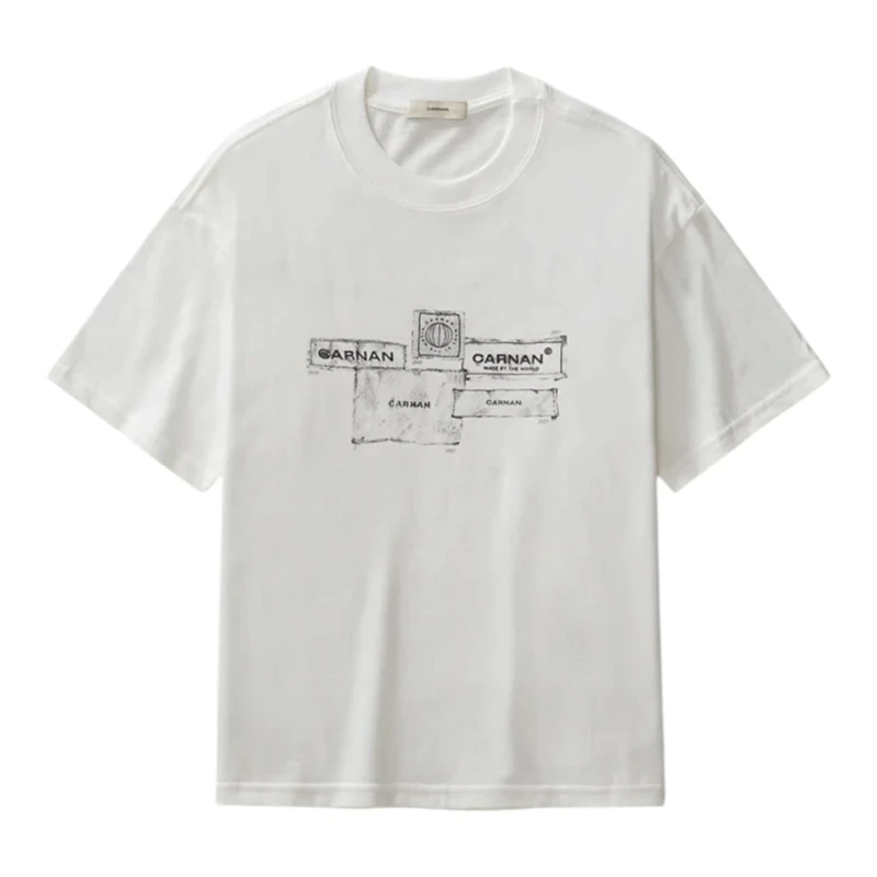 CAMISETA CARNAN LABELS BOXY OFF WHITE