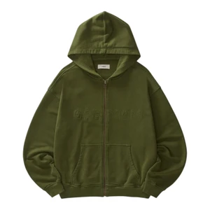 Moletom Carnan Washed Zip Green 1