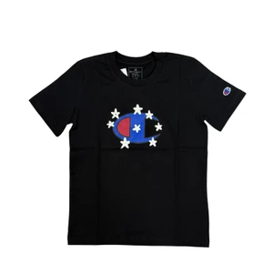 Camiseta Champion Infantil C Logo Stars Black 2