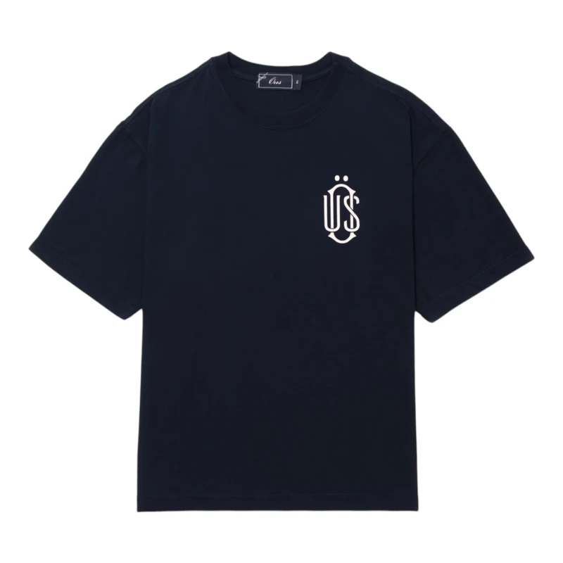 CAMISETA ÖUS HEAVY MONOGRAMA AZUL MARINHO