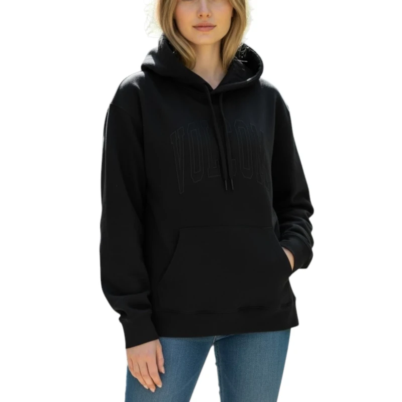 Moletom Volcom Feminino Stoneelite Preto