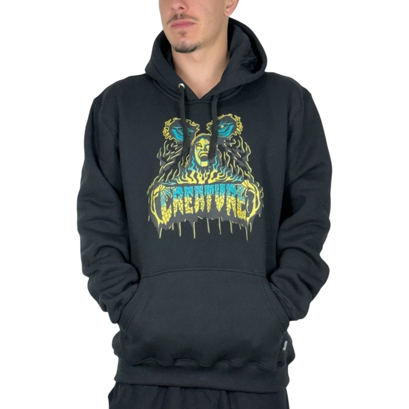 MOLETOM CREATURE POSSESSED FRONT PRETO