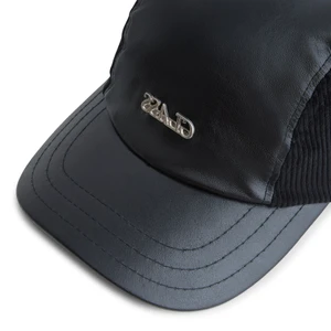 Boné Class 3 Panel Leather Inverso Black 22657 2
