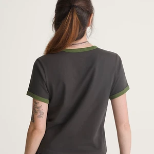 Camiseta Vans Feminina Circle V Ss Faded Black 3