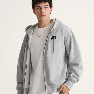 Moletom Vans Stretch Logo Full Zip Cement Heather 3