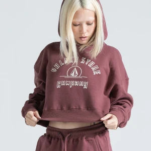Moletom Volcom Feminino College Bordo 5