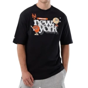 Camiseta New Era Mlb Icon Grphc Ny Mets Preto 1