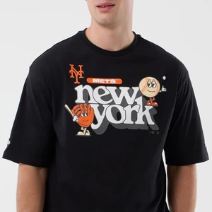 Camiseta New Era Mlb Icon Grphc Ny Mets Preto 2