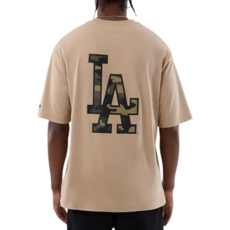 CAMISETA NEW ERA MLB INFILL LA DODGERS BEGE