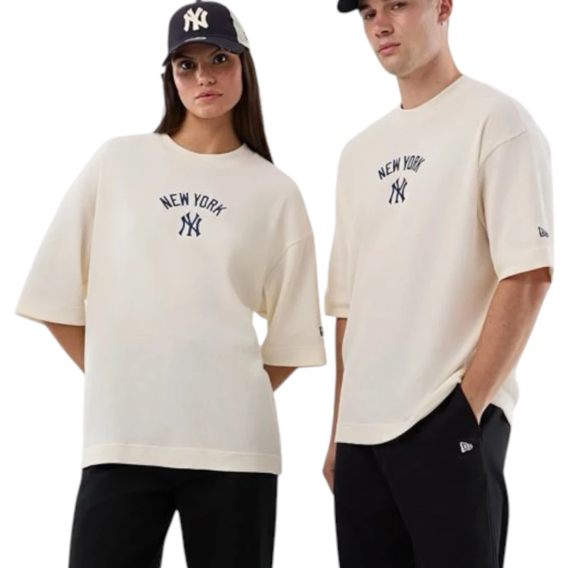Camiseta New Era Mlb Waffle Box Off White