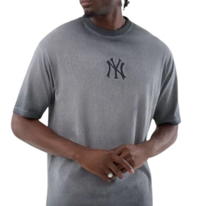 Camiseta New Era Mlb Washed Logo Ny Preto 1