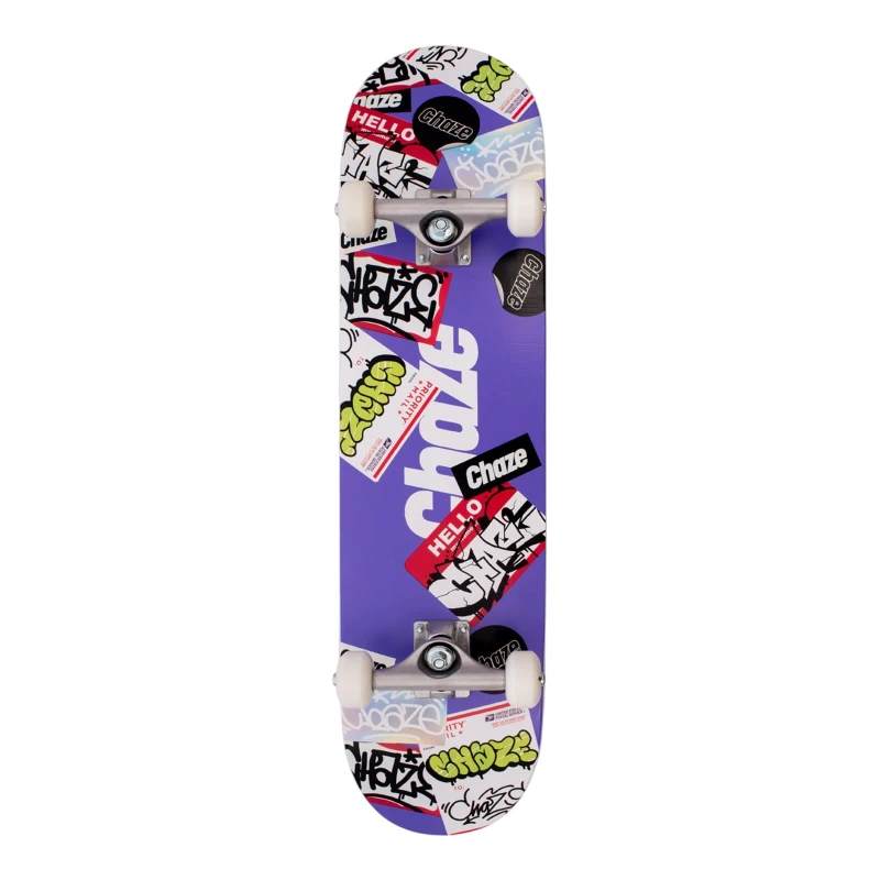 SKATE MONTADO CHAZE INICIANTE LABEL CREME