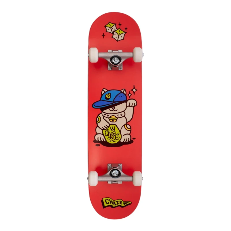 SKATE MONTADO CHAZE INICIANTE LUCKY LARANJA