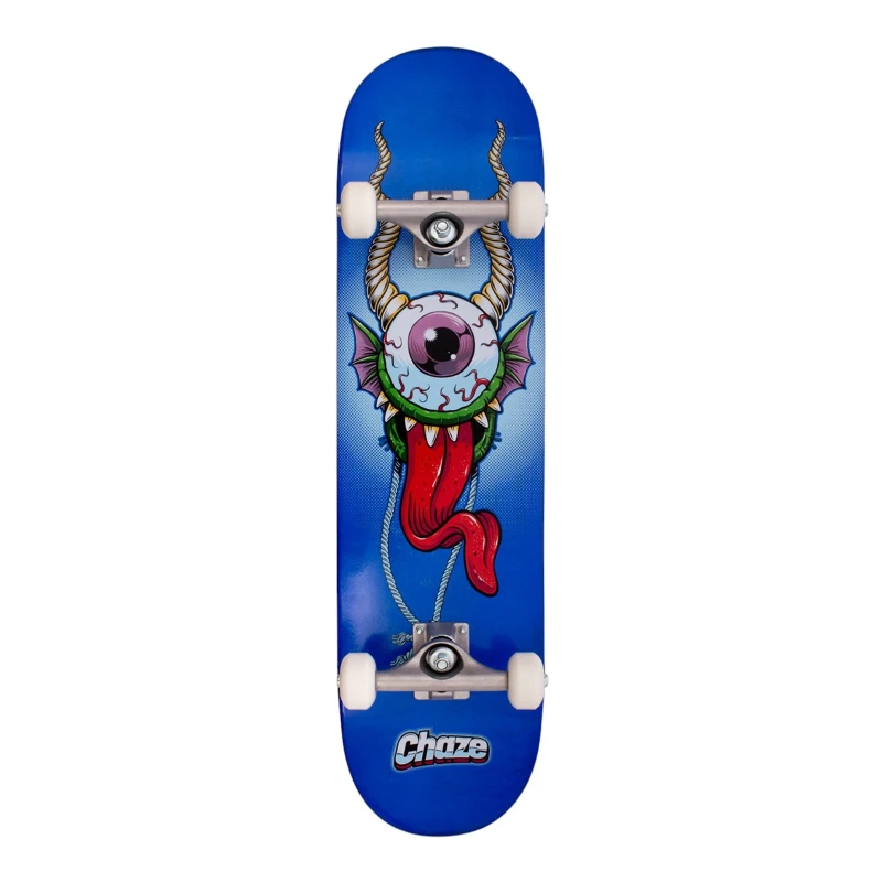 SKATE MONTADO CHAZE INICIANTE MONSTER AZUL