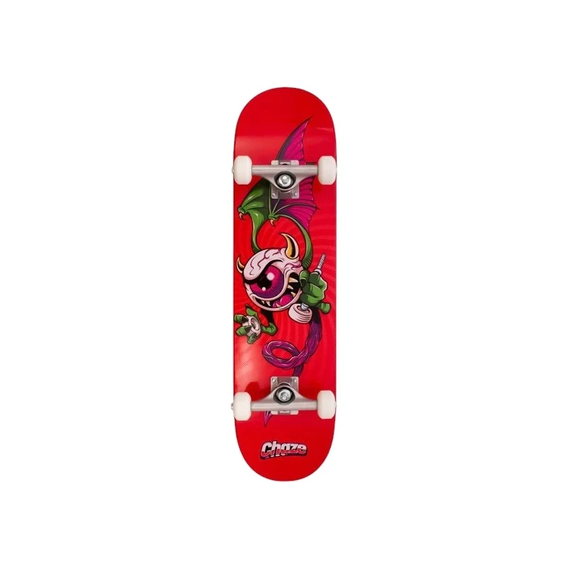 SKATE MONTADO CHAZE INICIANTE MONSTER VERMELHO