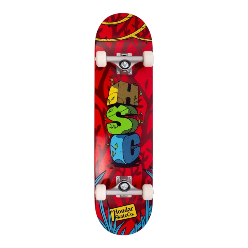 SKATE MONTADO HONDAR INICIANTE JUNGLE VERMELHO