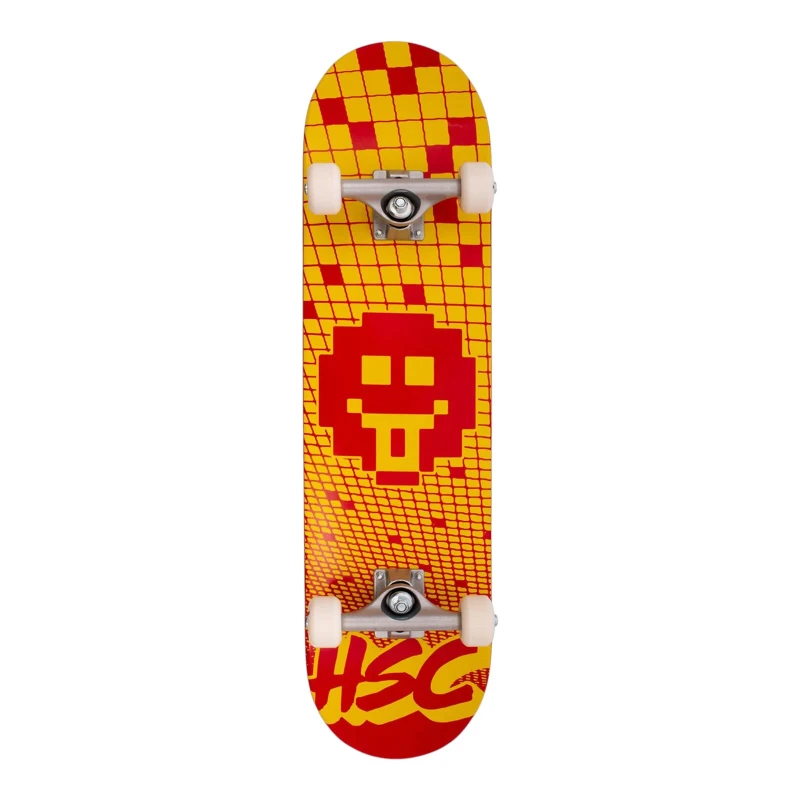 SKATE MONTADO HONDAR INICIANTE MINE FIELD LARANJA