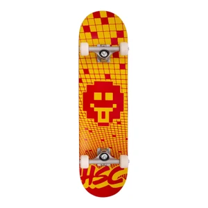 Skate Montado Hondar Iniciante Mine Field Laranja 1