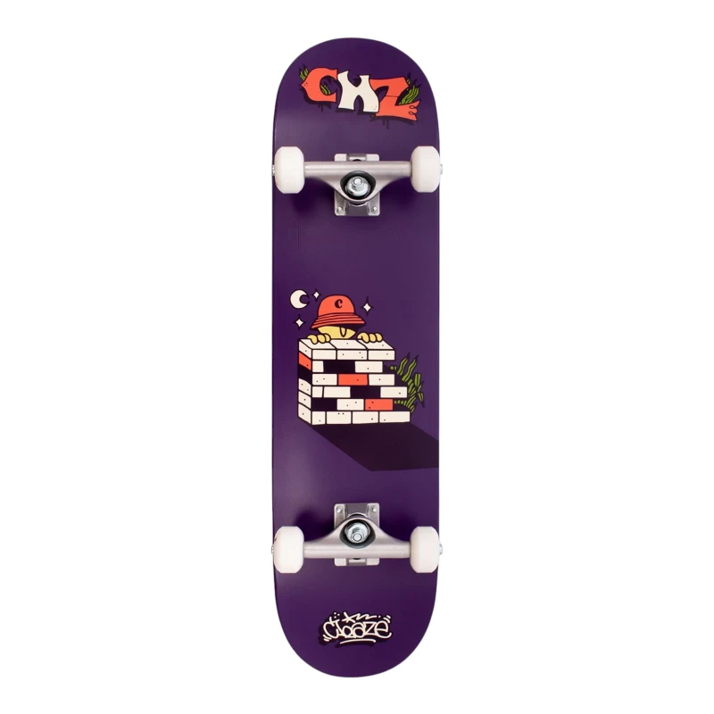 SKATE MONTADO CHAZE INICIANTE NIGHT CREW ROXO