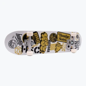 Skate Montado Hondar Iniciante Sticker Amarelo 2