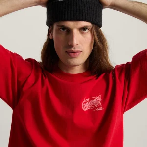 Camiseta Vans Caballero Red 5