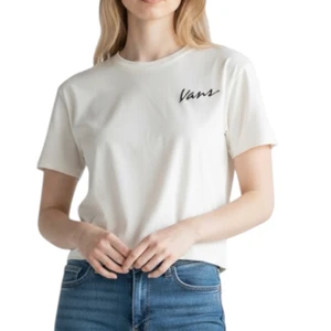 Camiseta Vans Feminina Classic Script Marshmallow 1