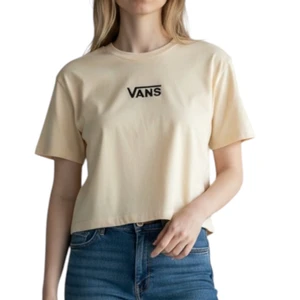 Camiseta Vans Feminina Flying V Crew Crop Almond Crisp 1