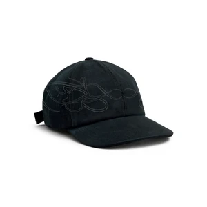 Boné Barra High 6 Panel Assinatura Preto 1