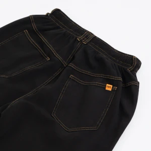 Calça Fate Jeans Carlos Iqui Ff2320 Preta Laranja 4