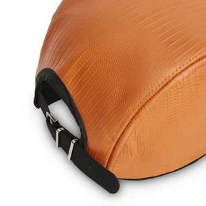 Boné Class 3 Panel Leather Orange Black 32676 4
