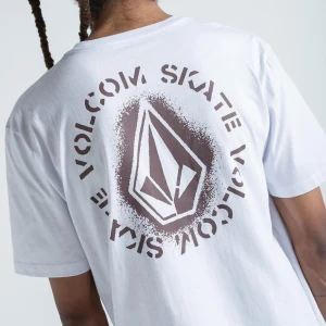 Camiseta Volcom Skidder Branco 3