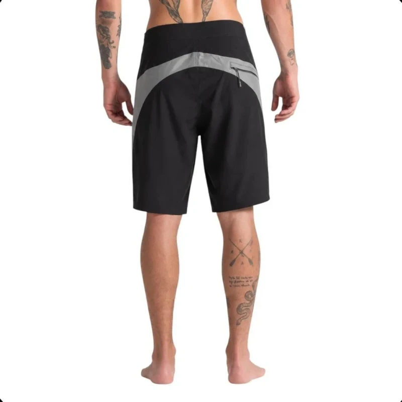 BERMUDA VOLCOM BOARD REACT BLACK